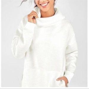 FABLETICS White Zebra Print zip-up